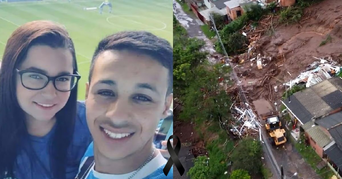 Casal de jovens perde a vida apos deslizamento no RS