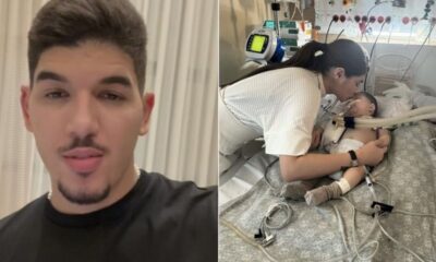 Esposa Ze Vaqueiro detalha descoberta de sindrome do filho internado