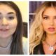 Foto mostrando o antes e depois de Virginia Fonseca viraliza