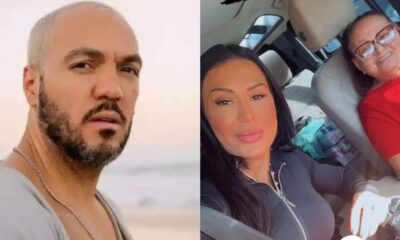 Gracyanne Barbosa passa tarde com mae de Belo e gera