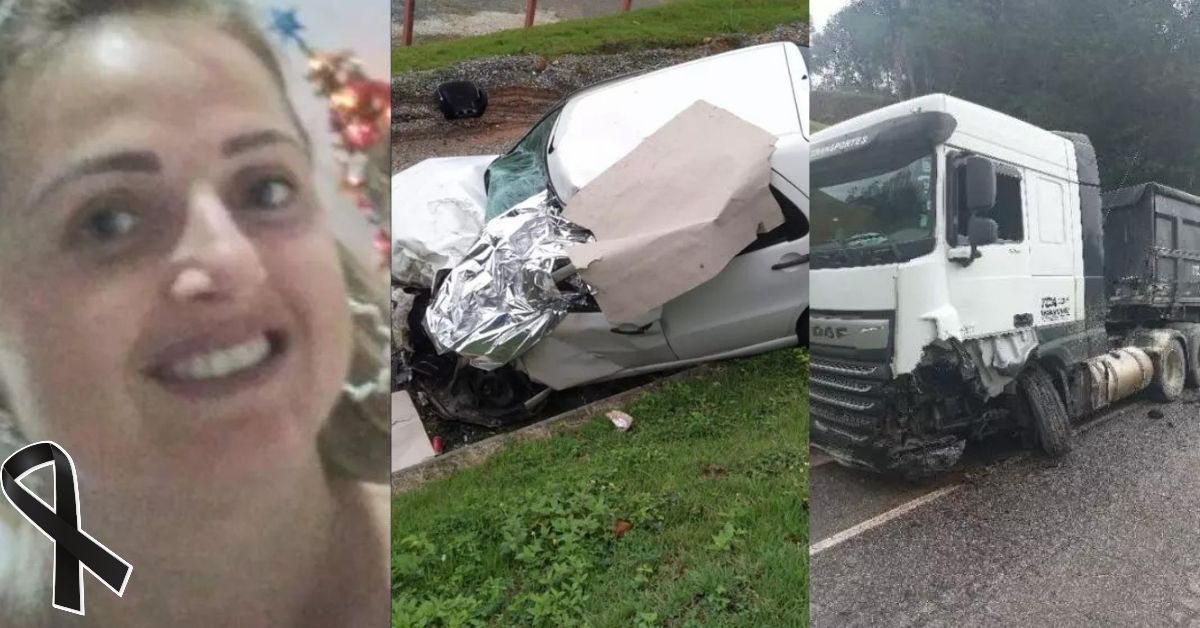 Grávida de 7 meses morre em trágica colisão frontal com caminhão em SC 31 Gravida de 7 meses morre em tragica colisao frontal com