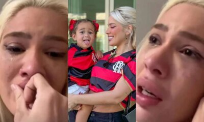Karoline Lima chora ao ser acusada por suposta baba de