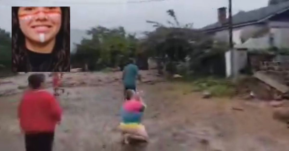 Menina de 15 anos e soterrada em deslizamento video mostra