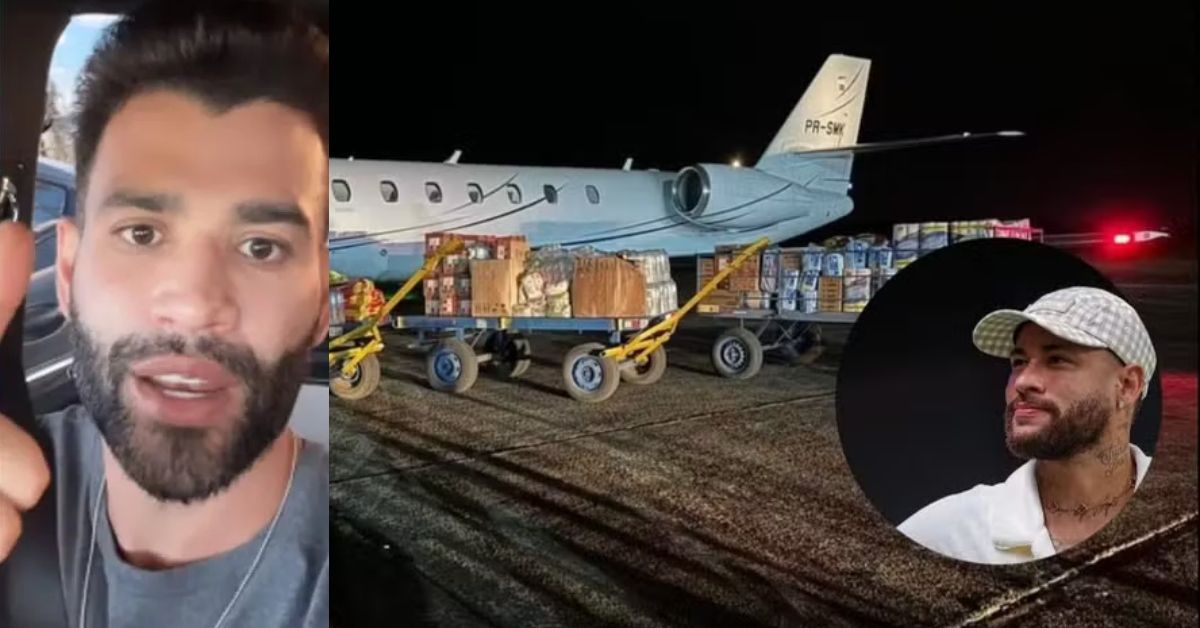 Neymar e Gusttavo Lima mandam aviões repletos de doações ao RS: 'ajudar nunca é demais' 31 Neymar e Gusttavo Lima mandam avioes repletos de doacoes ao