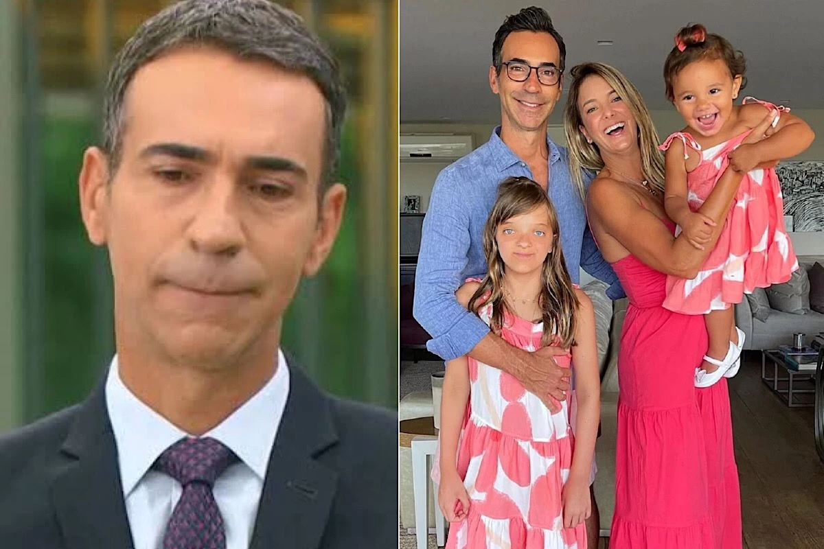 No JH, César Tralli faz comunicado ao público e cita a família: ‘Eu vou cuidar da Manu, da Rafa e da Tici’ 31 No JH Cesar Tralli faz comunicado ao publico e cita
