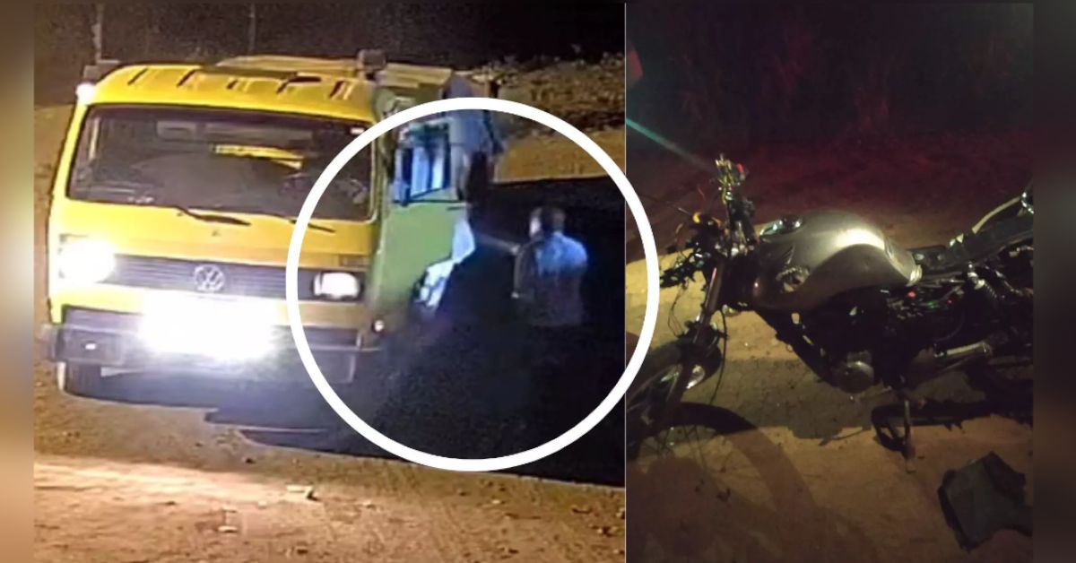 Vídeo flagra condutor de caminhão que atropelou e tirou a vida de jovens verificando se havia marcas do acidente no veículo 31 Video flagra condutor de caminhao que atropelou e tirou a