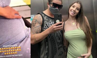 Whindersson Nunes posta foto do barrigao de gravida da Maria