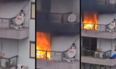resgate de crianca de 6 anos em apartamento em chamas