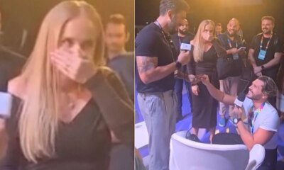 Angelica reage ao presenciar pedido de casamento inusitado e video