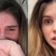 Barbara Evans cai no choro apos filho de 6 meses