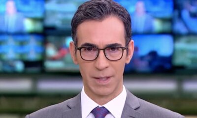 Cesar Tralli entra ao vivo na Globo e da a