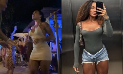 Com a mao nas nadegas de Patricia Ramos novo namorado