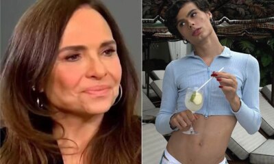 Croppeds saias e biquini filho de Luiza Tome da o