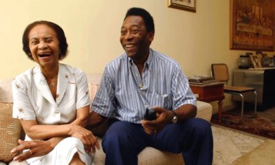 Dona Celeste Arantes mae de Pele nao aceitava carreira do