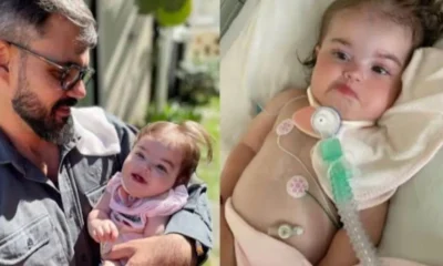 Filha de Juliano Cazarre volta a ser internada apos