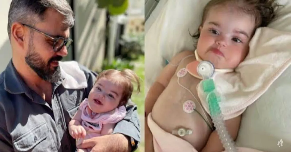 Filha de Juliano Cazarre volta a ser internada apos