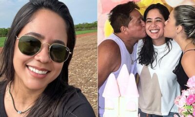 Filha de Leonardo chama atencao ao aparecer ao lado da