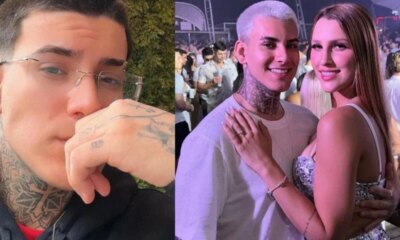 Filho de Andressa Urach presenteia a namorada com colar contendo
