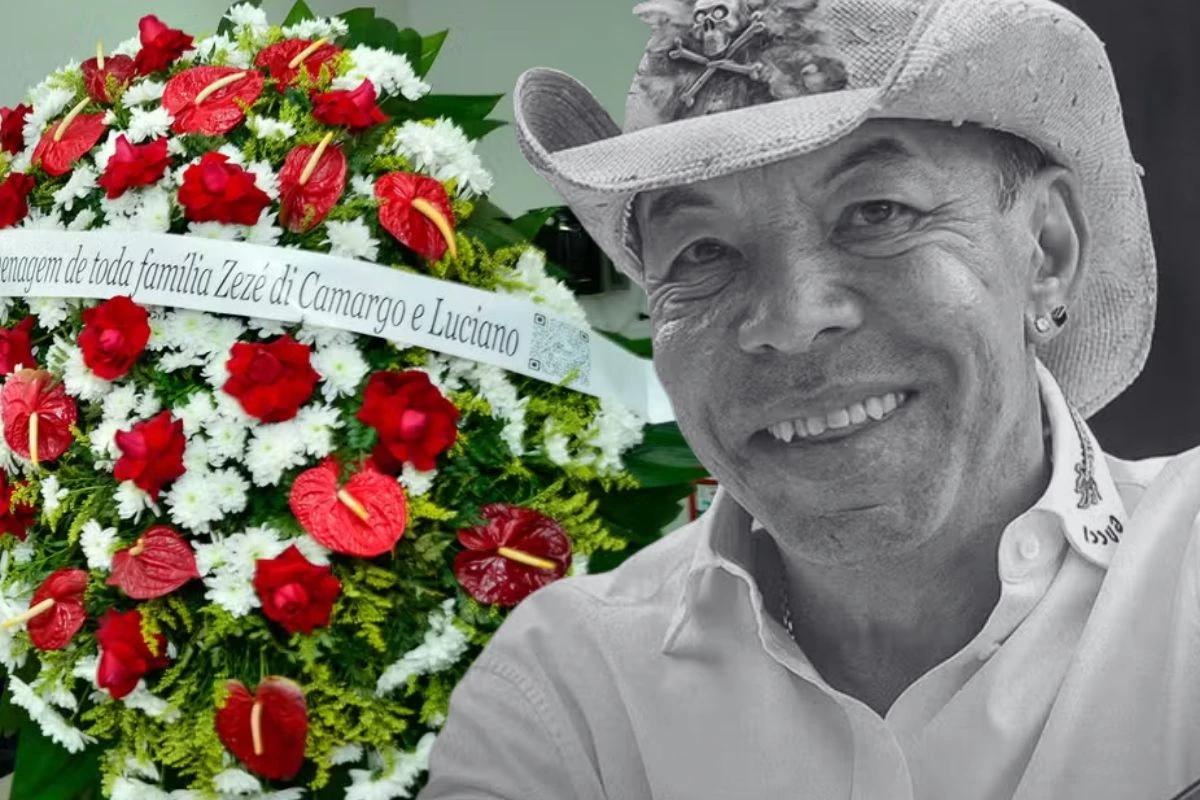 Filhos de Chrystian chegando de branco e coroas de flores marcam o velório do irmão de Ralf 37 Filhos de Chrystian chegando de branco e coroas de flores