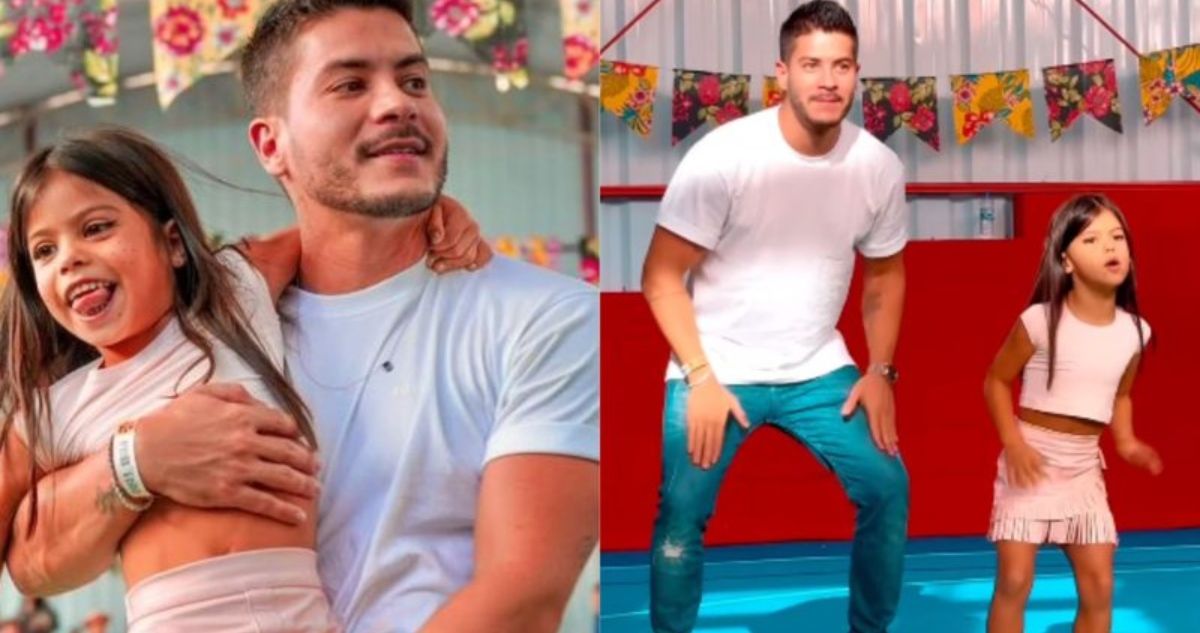 Fofura! Arthur Aguiar se apresenta ao lado da filha em festa junina da escola; video 31 Fofura Arthur Aguiar se apresenta ao lado da filha em