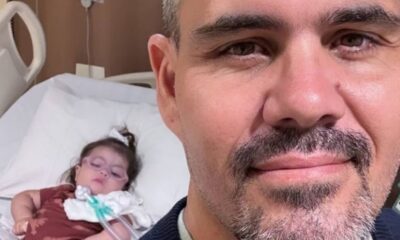 Juliano Cazarre e esposa pedem por oracoes apos filha ser