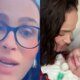 Leticia Cazarre passa aperto com a filha que sofreu intercorrencia