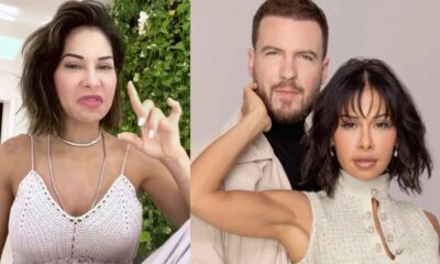 Maira Cardi mexe no celular de Thiago Nigro nao gosta