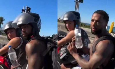 Nego do Borel e agredido por motoqueiro em transito
