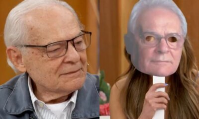 Patricia Poeta tenta homenagear ator de 91 anos e acaba
