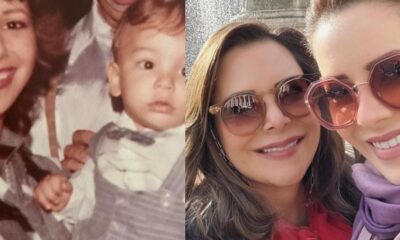 Sandy e Junior prestam homenagem de aniversario para a mae