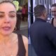 TV exibe ao vivo o momento da chegada de Andreia