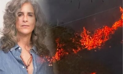 Video apos invasao fazenda de famosa atriz pega fogo Lucia