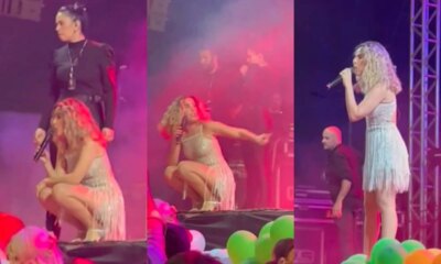 Wanessa Camargo e hostilizada durante show com gesto obsceno e