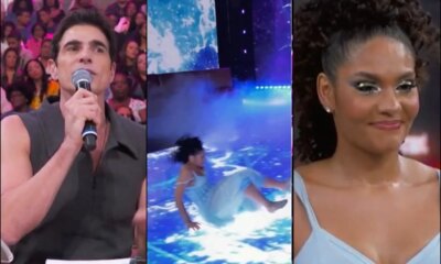 Apos tombo de Barbara Reis na Danca dos Famosos Gianecchini