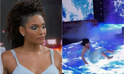 Apos tombo na Danca dos Famosos Barbara Reis e eliminada