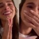 Bruna Marquezine celebra anuncio de gravidez no Instagram ‘To chorando