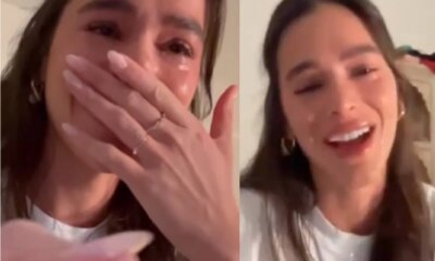 Bruna Marquezine chora com anuncio de gravidez e recebe carinho