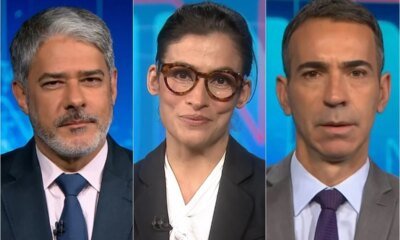 Cesar Tralli e recebido por Renata no Jornal Nacional e