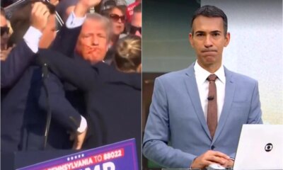 Cesar Tralli entra ao vivo e confirma noticia sobre Trump