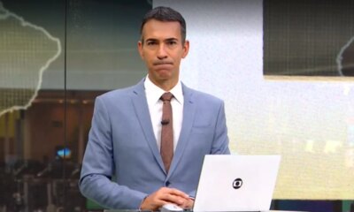 Cesar Tralli entra ao vivo na Globo e da a
