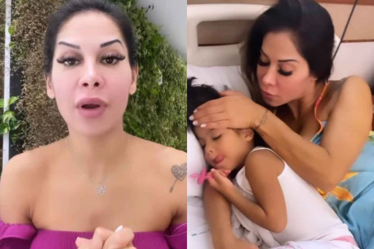 Com a filha doente Maira Cardi nao se cala culpa