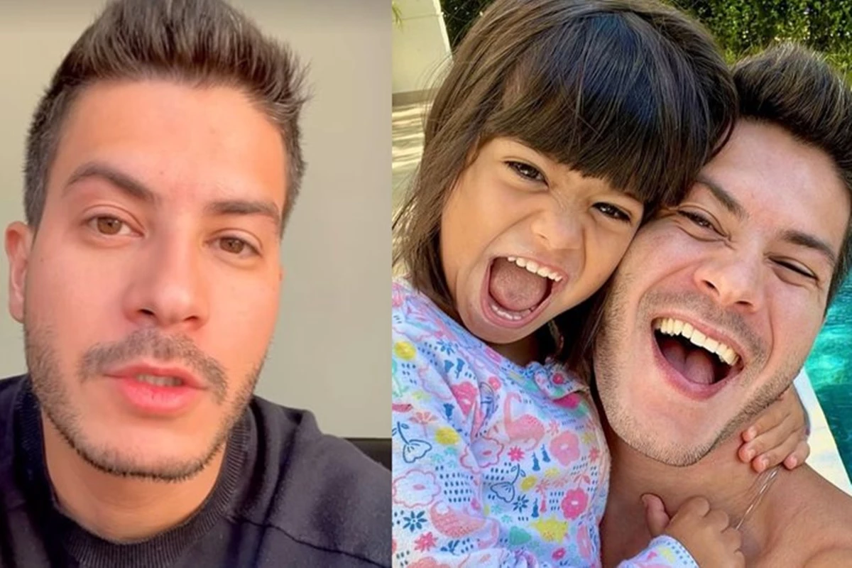 Filha de Arthur Aguiar recebe ataques após dizer que celular de funcionário é ‘de pobre’; ator se manifesta 31 Filha de Arthur Aguiar recebe ataques apos dizer que celular