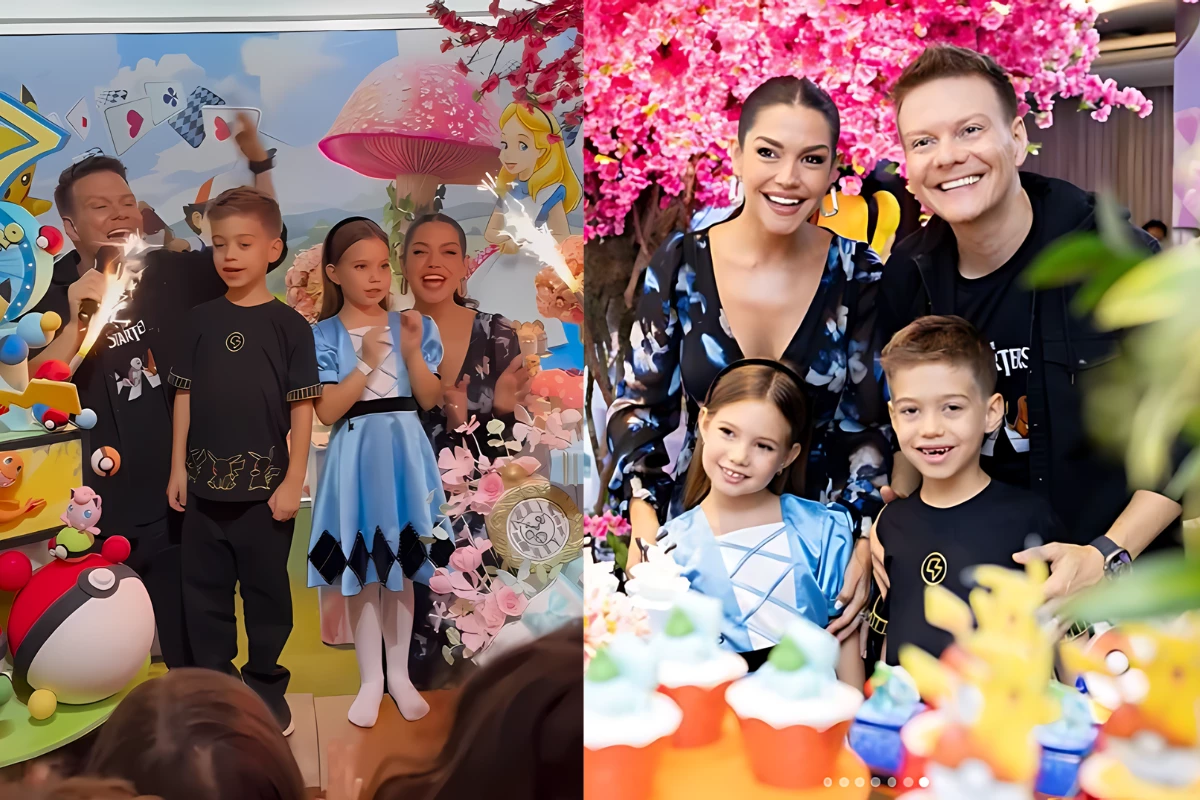 Filhos de Michel Telo e Thais Fersoza dividem a mesma
