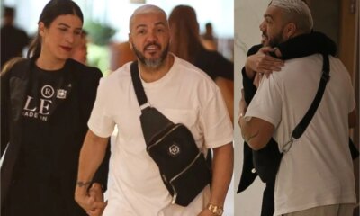 Fotos morena e flagrada abracada com Belo em um shopping