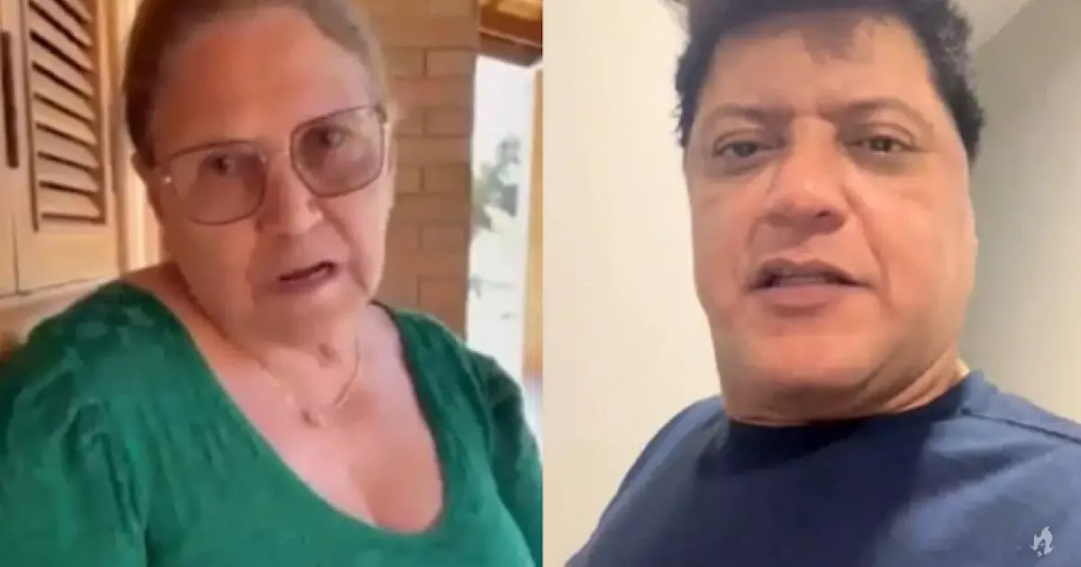 Irmao de Zeze di Camargo usa a propria mae