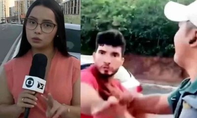 Jornalista da TV Globo e vitima de agressao enquanto realizava