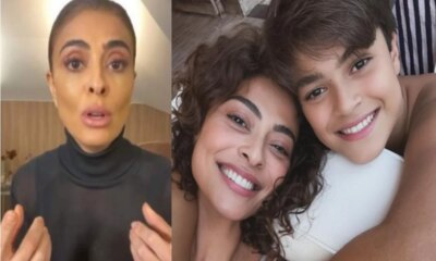 Juliana Paes entrega comportamento do filho de 13 anos e