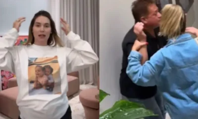 Leonardo sai carregado da casa de Virginia Fonseca e divide
