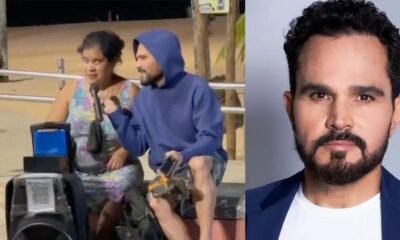 Luciano Camargo canta com senhora cega e emociona as redes