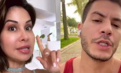 Maira Cardi reage apos alfinetada de Arthur Aguiar e detona